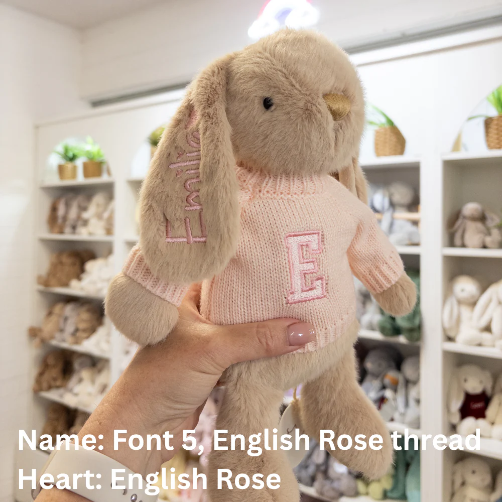 Personalised Snuggle Bunnies - Caramel 30cm - Image 9