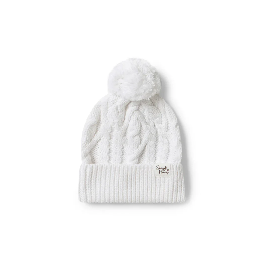 Snuggle Hunny Organic Knit Beanie | White - Image 2