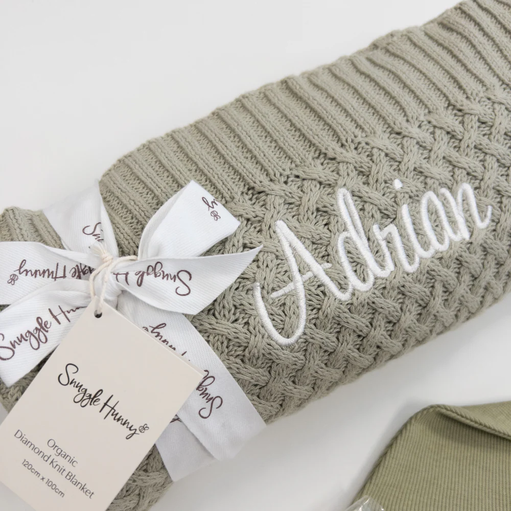 Snuggle Hunny - Personalised Knit Blanket | Dewkist - Image 4