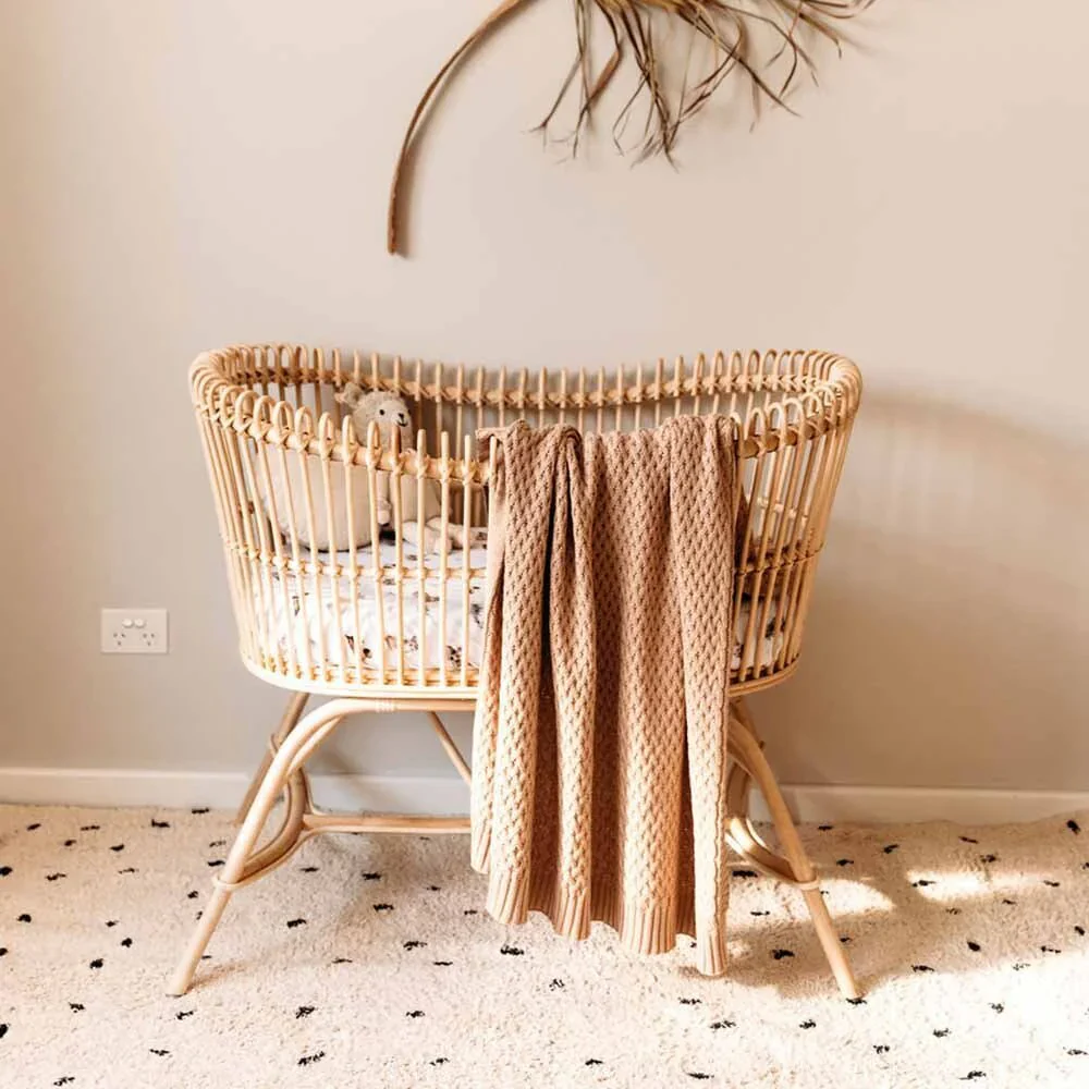 Snuggle Hunny - Personalised Knit Blanket | Hazelnut - Image 9