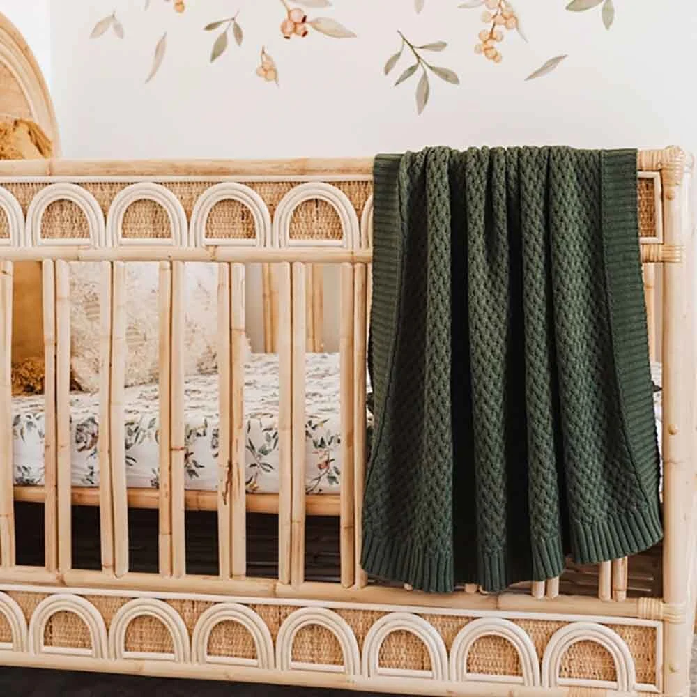 Snuggle Hunny Personalised Baby Blanket | Olive - Image 5