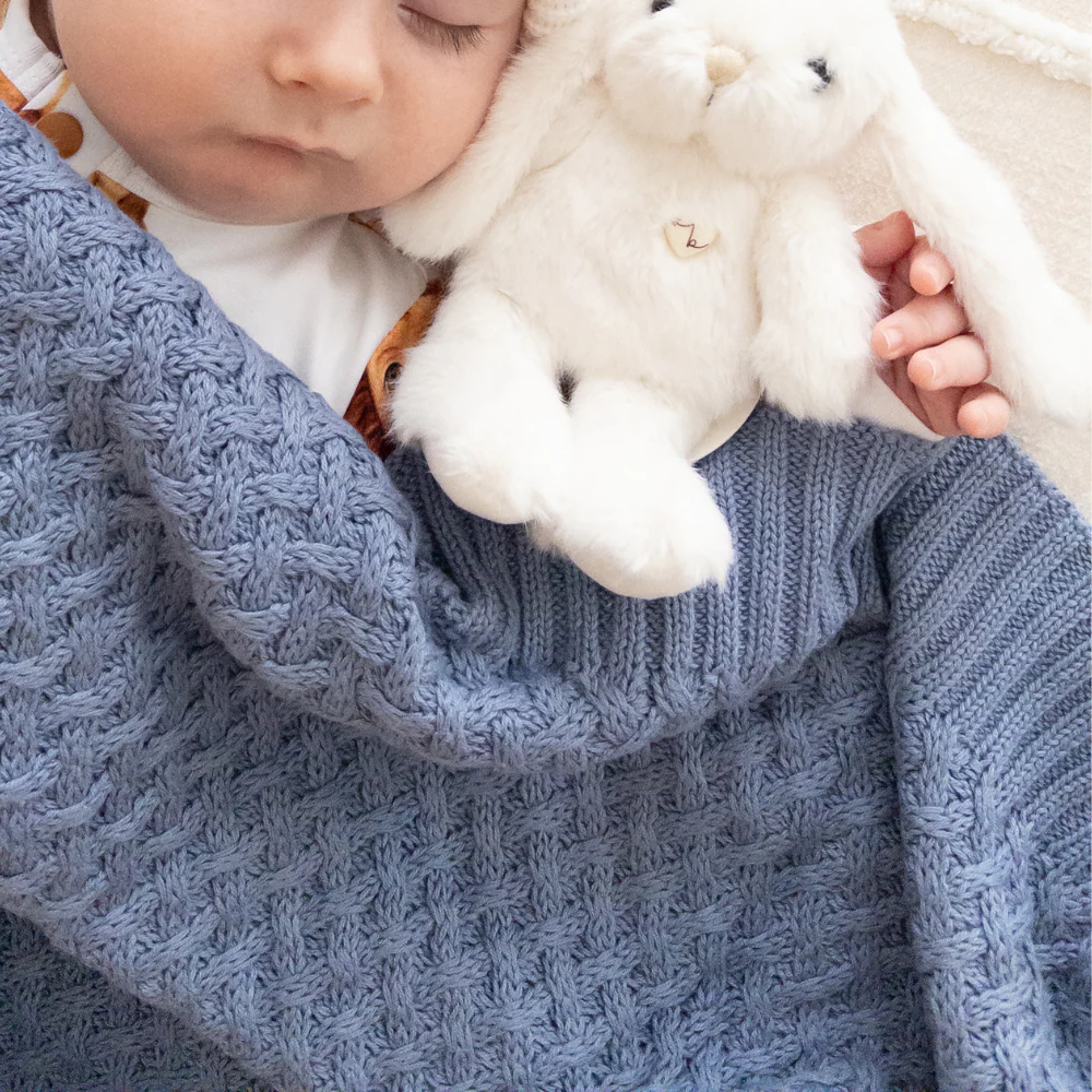 Snuggle Hunny - Personalised Knit Blanket | River Diamond - Image 3