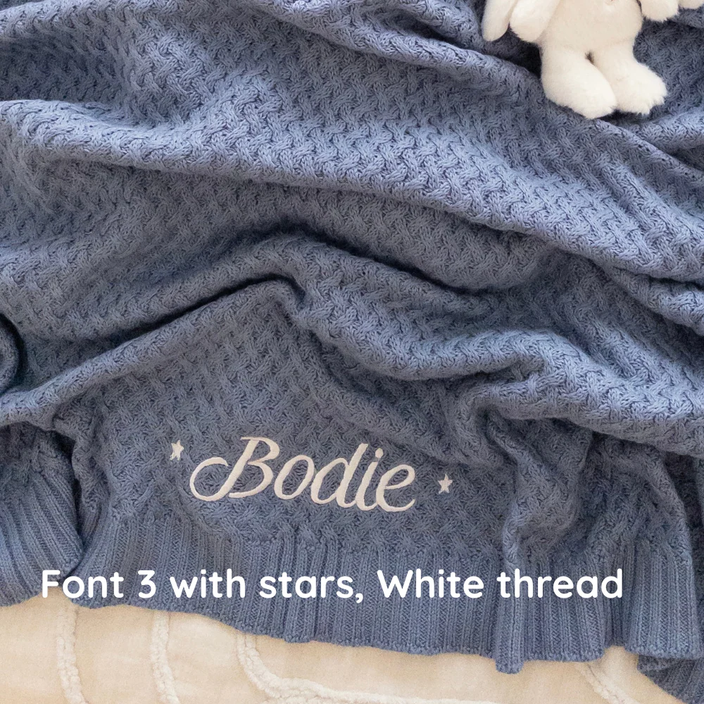Snuggle Hunny - Personalised Knit Blanket | River Diamond - Image 4
