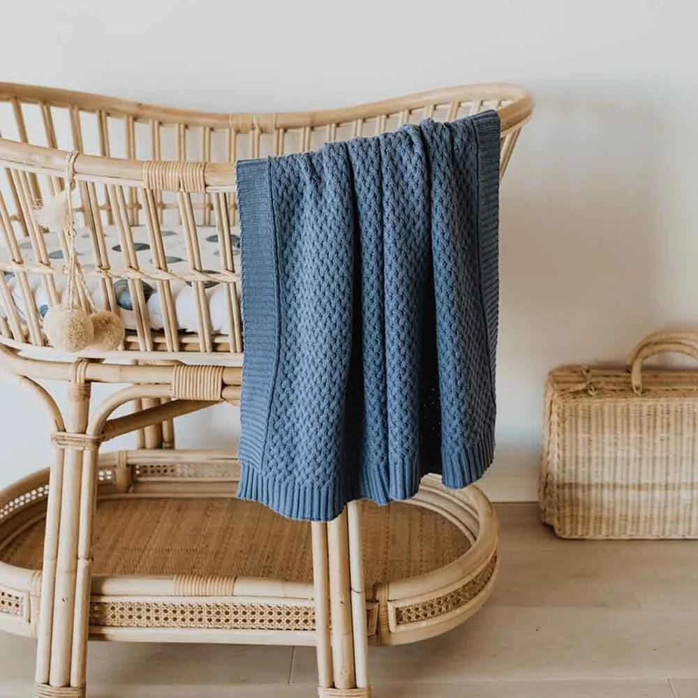 Snuggle Hunny - Personalised Knit Blanket | River Diamond - Image 5