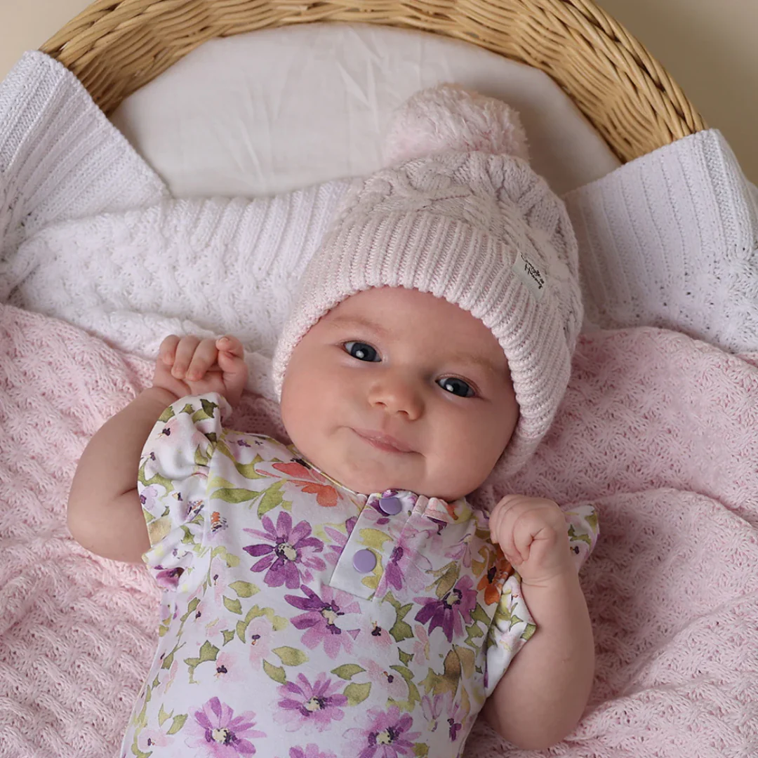 Snuggle Hunny Organic Knit Beanie | Blush Pink - Image 2