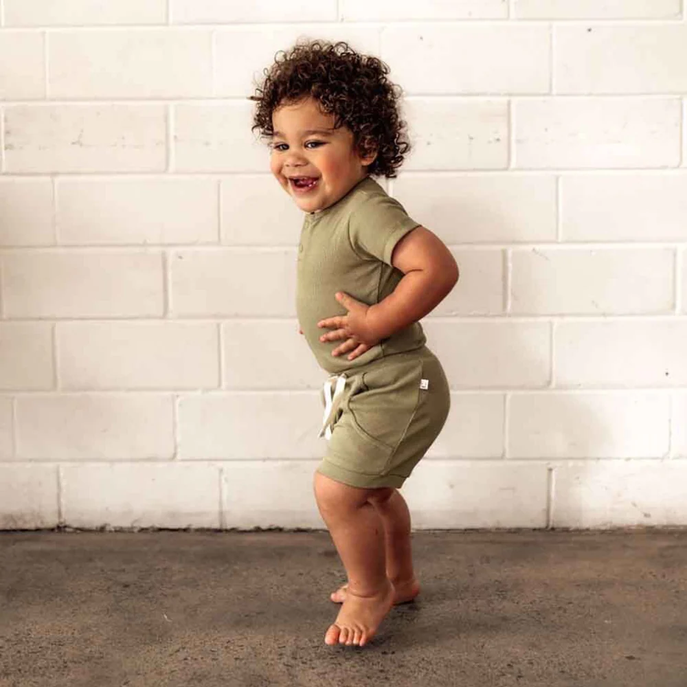 Snuggle Hunny Short Sleeve Bodysuit - Dewkist (Size 1) - Image 2